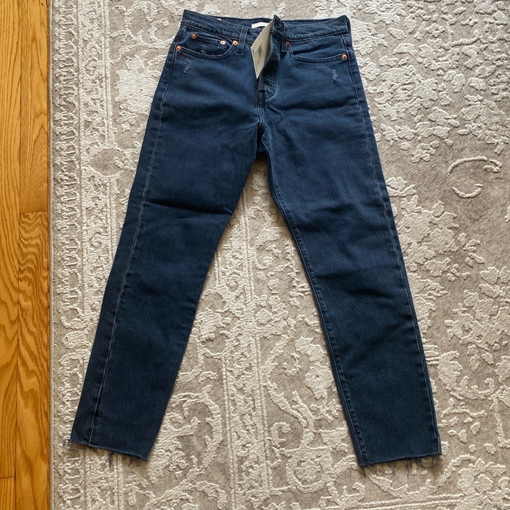 Levis wedgie jeans dark blue